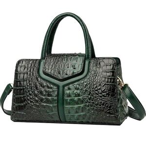 Top Handle Leather Tote Bag